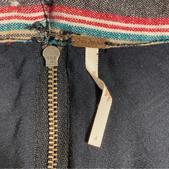 FREE PEOPLE | Yours Truly Multicolor Chevron Striped Mini Skirt - Picture 9 of 16